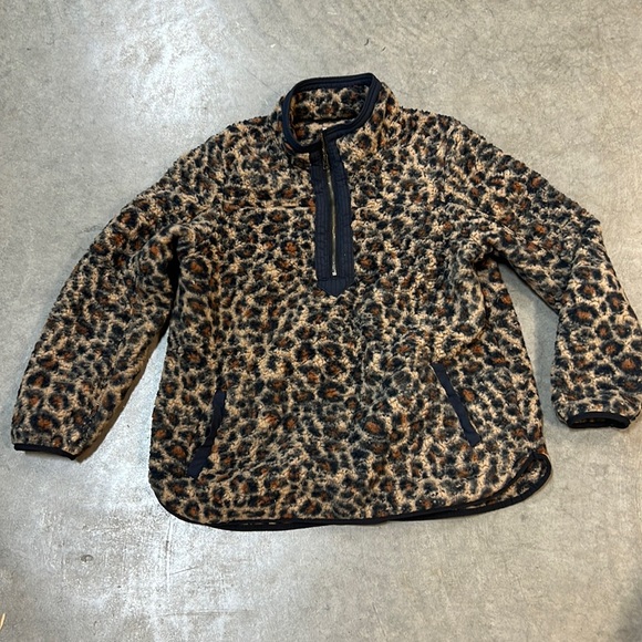 Women’s XL Time & Tru leopard 🐆 Sherpa size 16-18 - Picture 1 of 5